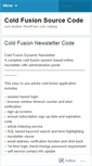 Mobile Screenshot of coldfusionguru.wordpress.com