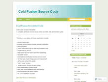 Tablet Screenshot of coldfusionguru.wordpress.com