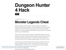 Tablet Screenshot of dungeonhunter4hacktool.wordpress.com