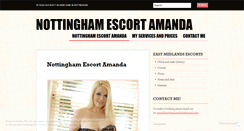 Desktop Screenshot of nottinghamescortamanda.wordpress.com