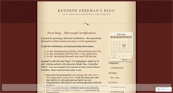 Desktop Screenshot of kennethfreeman.wordpress.com