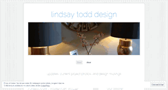 Desktop Screenshot of lindsaytodddesign.wordpress.com