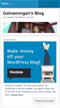 Mobile Screenshot of gainamorgan.wordpress.com