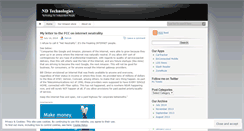Desktop Screenshot of ndtechnologies.wordpress.com