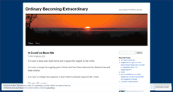 Desktop Screenshot of ordinarybecomingextraordinary.wordpress.com