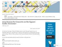 Tablet Screenshot of centralmadisonliving.wordpress.com