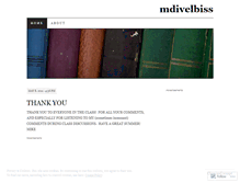 Tablet Screenshot of mdivelbiss.wordpress.com