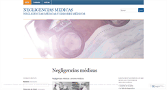 Desktop Screenshot of negligencias.wordpress.com