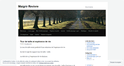 Desktop Screenshot of maigrirrevivre.wordpress.com