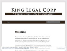 Tablet Screenshot of kinglegal.wordpress.com