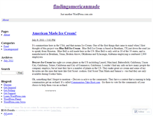 Tablet Screenshot of findingamericanmade.wordpress.com