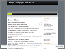 Tablet Screenshot of lazygle.wordpress.com