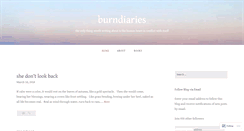 Desktop Screenshot of burndiaries.wordpress.com