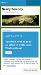 Mobile Screenshot of nearlyserenity.wordpress.com