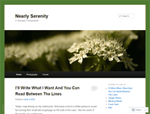 Tablet Screenshot of nearlyserenity.wordpress.com