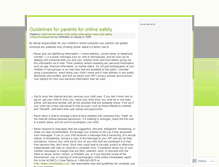 Tablet Screenshot of childsafety.wordpress.com