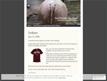 Tablet Screenshot of dontprovokethehippo.wordpress.com