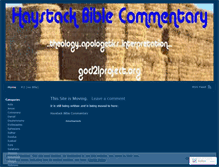 Tablet Screenshot of hbiblecommentary.wordpress.com