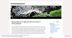 Desktop Screenshot of forestshakespeare.wordpress.com