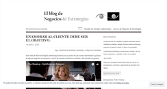 Desktop Screenshot of negociosyestrategias.wordpress.com
