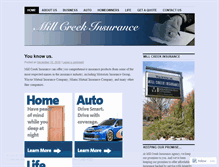 Tablet Screenshot of millcreekinsurance.wordpress.com