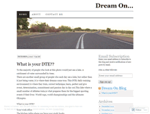 Tablet Screenshot of dreamonblog.wordpress.com