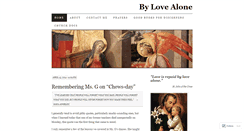 Desktop Screenshot of bylovealone.wordpress.com