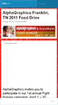 Mobile Screenshot of alphagraphics630.wordpress.com