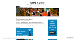 Desktop Screenshot of eatingindallas.wordpress.com