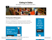 Tablet Screenshot of eatingindallas.wordpress.com