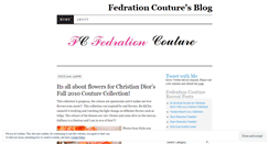 Desktop Screenshot of fedrationcouture.wordpress.com