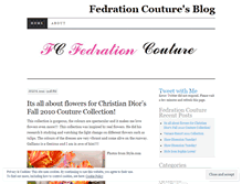 Tablet Screenshot of fedrationcouture.wordpress.com