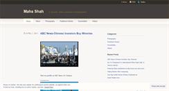 Desktop Screenshot of mahashah.wordpress.com