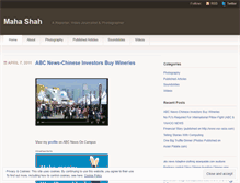 Tablet Screenshot of mahashah.wordpress.com