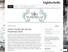 Tablet Screenshot of bigbluebelle.wordpress.com