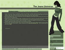 Tablet Screenshot of jeansuniverse.wordpress.com