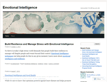 Tablet Screenshot of emotionalintelligenceprograms.wordpress.com
