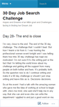 Mobile Screenshot of 30dayjobsearchchallenge.wordpress.com