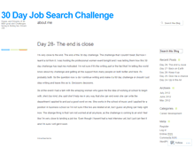Tablet Screenshot of 30dayjobsearchchallenge.wordpress.com
