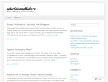 Tablet Screenshot of entertainmenthut370.wordpress.com