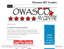 Tablet Screenshot of owascorvcentre.wordpress.com