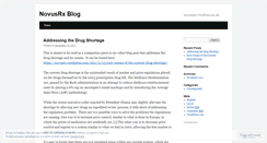 Desktop Screenshot of novusrx.wordpress.com