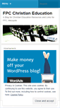 Mobile Screenshot of fpcchristianed.wordpress.com