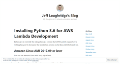 Desktop Screenshot of jeffloughridge.wordpress.com