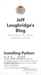 Mobile Screenshot of jeffloughridge.wordpress.com