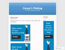 Tablet Screenshot of carass.wordpress.com