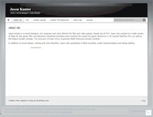 Tablet Screenshot of jasonkanter.wordpress.com
