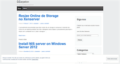 Desktop Screenshot of dzarpelon.wordpress.com