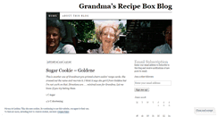 Desktop Screenshot of grandmasrecipebox.wordpress.com