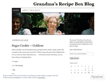 Tablet Screenshot of grandmasrecipebox.wordpress.com